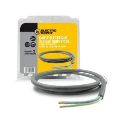 Câble d'alimentation électrique 3 x 4 mm2 ÉLECTRO DÉPÔT Câble Électrique, Nettoyant Plaque