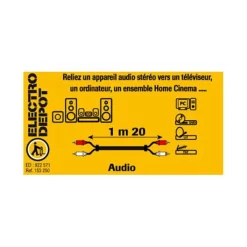 Clearance Câble AUDIO RCA / RCA 1,20M Câble Jack, Fibre Optique