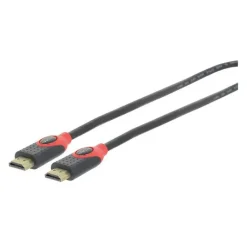 New Câble HDMI 1,50M 4K Rouge Câble Hdmi, Péritel