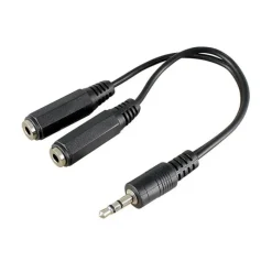 Câble 1 JACK EN 2 JACK 3,5 mm Câble Jack, Fibre Optique