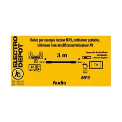 New Câble JACK 3,5 MM / 3 M Câble Jack, Fibre Optique