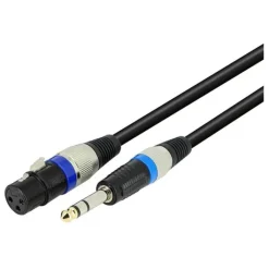 Câble MICRO 6M XLR FEMELLE / JA Câble Jack, Fibre Optique