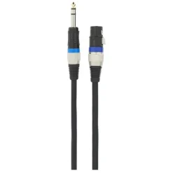 Câble MICRO 6M XLR FEMELLE / JA Câble Jack, Fibre Optique