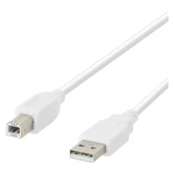 Hot Câble imprimante USB 2.0 blanc 5m Connectique Informatique
