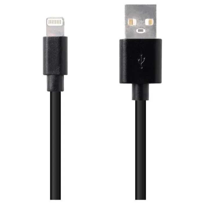 Outlet Câble Lightning / USB 2,5M Noir Certifié APPLE Câble, Chargeur Smartphone