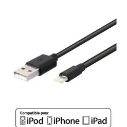 Hot Câble Lightning / USB 2,5M Noir Certifié APPLE Câble, Chargeur Smartphone