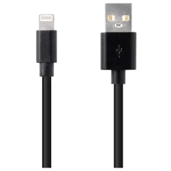 New Câble Lightning / USB 1M Noir Câble, Chargeur Smartphone