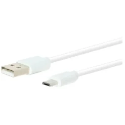 Hot Câble Micro USB / USB 2,5M Blanc Câble, Chargeur Smartphone