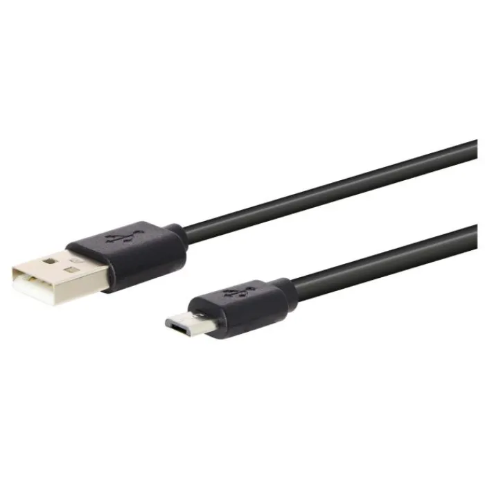 Hot Câble Micro USB / USB 2,5M Noir Câble, Chargeur Smartphone