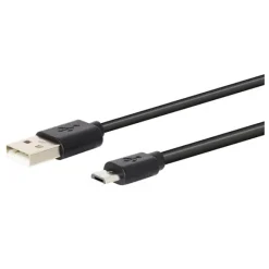 Clearance Câble Micro USB / USB 1M Noir Câble, Chargeur Smartphone
