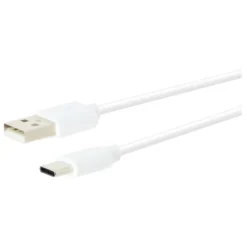 Online Câble USB-A / USB-C 1M Blanc Câble, Chargeur Smartphone