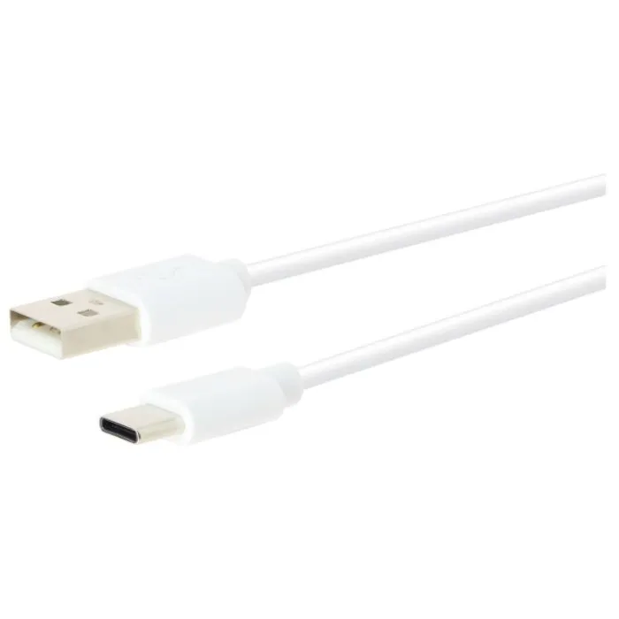 Online Câble USB-A / USB-C 1M Blanc Câble, Chargeur Smartphone