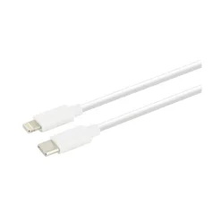 Sale Câble USB-C / Lightning 1M Blanc Câble, Chargeur Smartphone