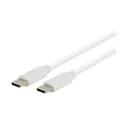 Clearance Câble USB-C / USB-C 2,5M Blanc Câble, Chargeur Smartphone