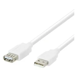 Discount Câble USB femelle vers USB mâle blanc 2m Connectique Informatique