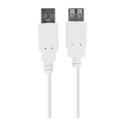 Discount Câble USB femelle vers USB mâle blanc 2m Connectique Informatique