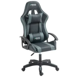 Hot Chaise gaming AMS Gamer#BUTTERFLY Noir et gris Chaise Gaming