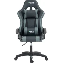 Hot Chaise gaming AMS Gamer#BUTTERFLY Noir et gris Chaise Gaming
