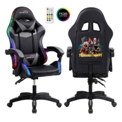 Hot Chaise gaming AMS 900 LED TOP1 Noir Chaise Gaming
