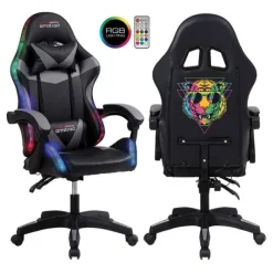 Outlet Chaise gaming 900 LED Tiger Noir Chaise Gaming