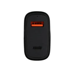 Outlet Chargeur allume cigare 2 ports USB-C et USB 83W et + Câble USB-C / USB-C 1M Noir Câble, Chargeur Smartphone