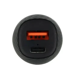 New Chargeur allume cigare 2 ports USB et USB-C 51W Noir Câble, Chargeur Smartphone