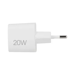 Clearance Chargeur secteur 2 ports USB-C 20W et USB 18W Blanc Câble, Chargeur Smartphone