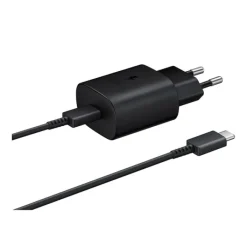 Online Chargeur secteur USB-C 25W + Câble USB-C / USB-C Noir Câble, Chargeur Smartphone