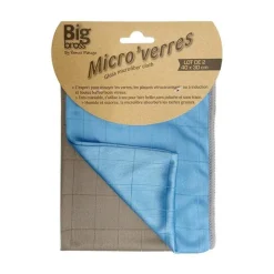 Sale Chiffons x2 microfibre spécial surface vitrée Lingette, Balai, Détergent
