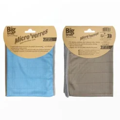 Sale Chiffons x2 microfibre spécial surface vitrée Lingette, Balai, Détergent