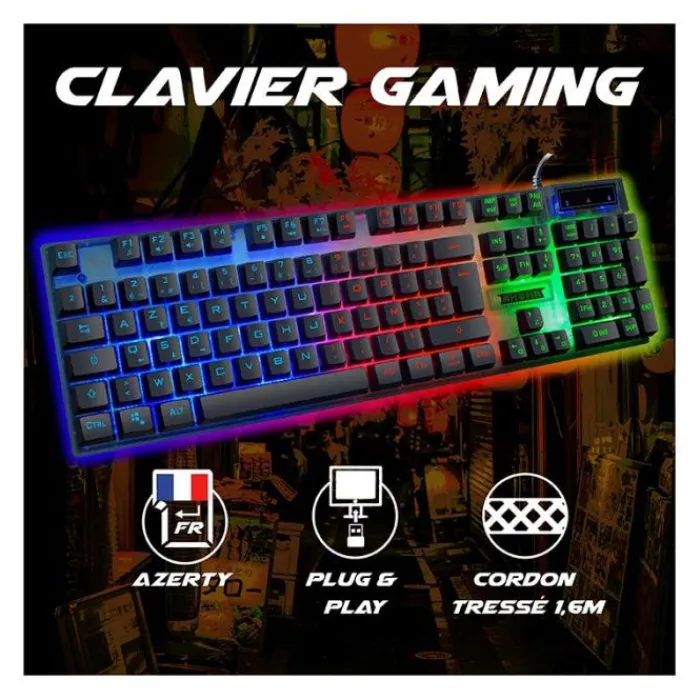 Best Clavier gamer SHONEN K01 membrane Clavier Gaming|Clavier Pc