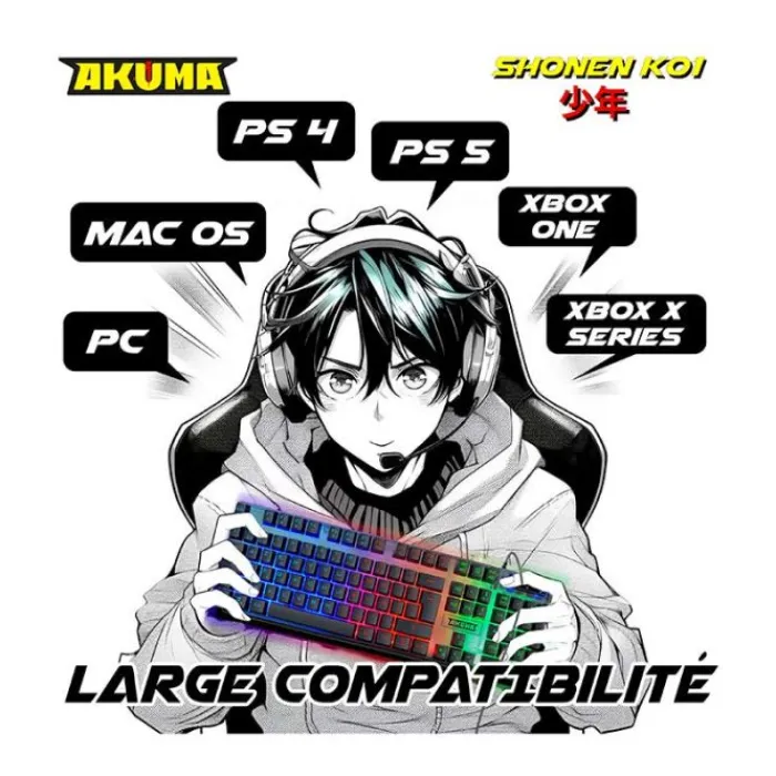 Best Clavier gamer SHONEN K01 membrane Clavier Gaming|Clavier Pc