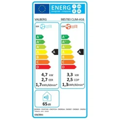 Climatiseur monobloc CLIM-A16 réversible pour pièce de 50m2 Climatiseur