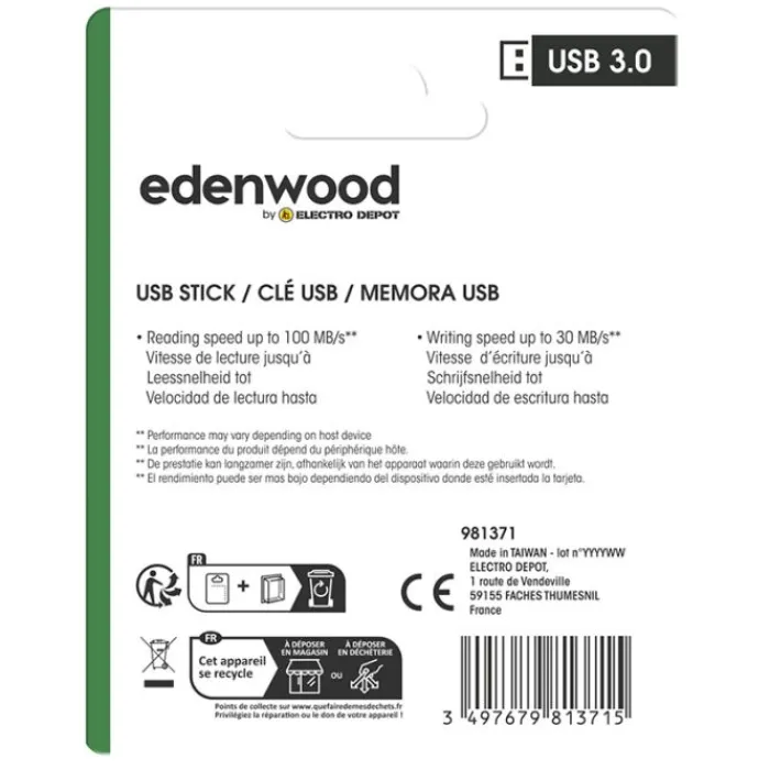Clearance Clé USB 3.0 128Go Clé Usb