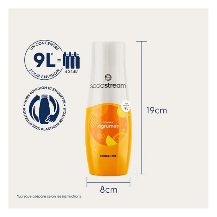 Concentré AGRUME 440ML Concentré Soda, Bouteille