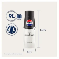 New Concentré PEPSI ZERO SUCRES 440ml Concentré Soda, Bouteille