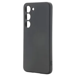 Sale Coque SAMSUNG S23 Noir Silicone Coque, Verre Trempé, Étui