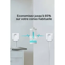 Hot CPL DUO TP-Link AV600 Mbps avec prise intégrée - TL-PA4015PKIT Prise Cpl