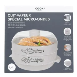 Sale Cuit vapeur double spécial micro ondes Ustensiles De Cuisine