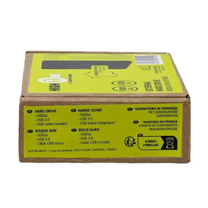 New Disque dur 500 Go USBC 3.0 reconditionné Disque Dur Externe, Ssd