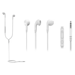 Online Ecouteurs filaires EDSIM01 blanc semi intra Écouteurs Filaires