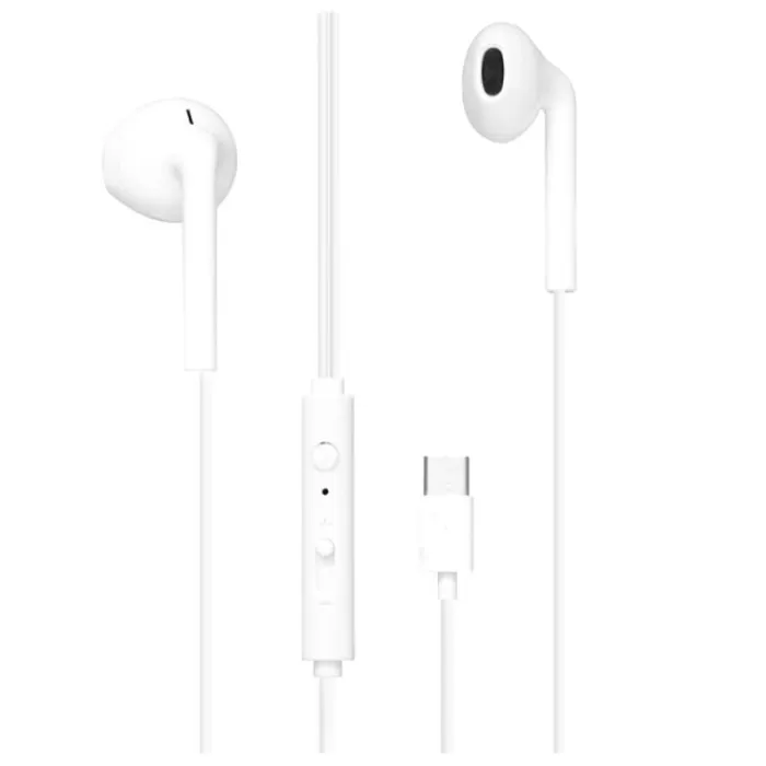 Clearance Ecouteurs filaires USB C Blancs Écouteurs Filaires