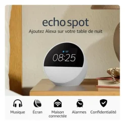 Clearance Enceinte ECHO SPOT Blanche Assistants Vocaux