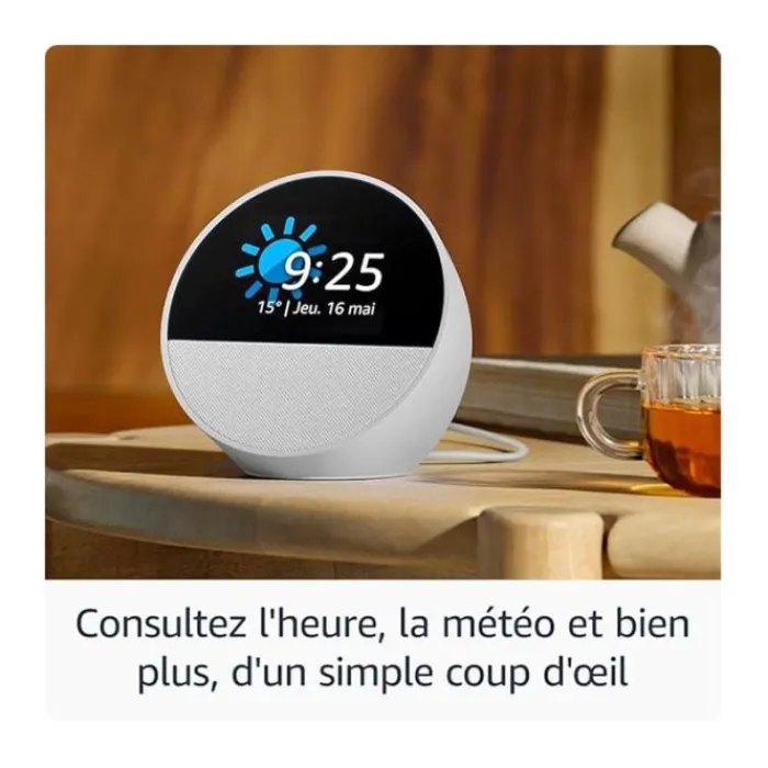 Clearance Enceinte ECHO SPOT Blanche Assistants Vocaux