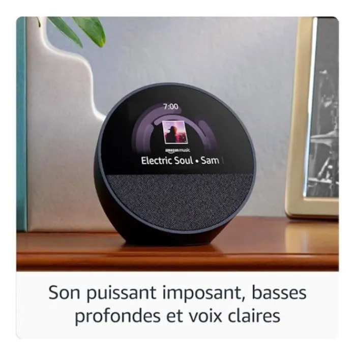 Clearance Enceinte ECHO SPOT Blanche Assistants Vocaux