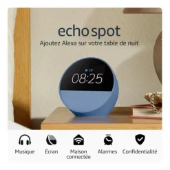 Hot Enceinte ECHO SPOT Bleue Assistants Vocaux