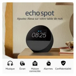 New Enceinte ECHO SPOT Noire Assistants Vocaux