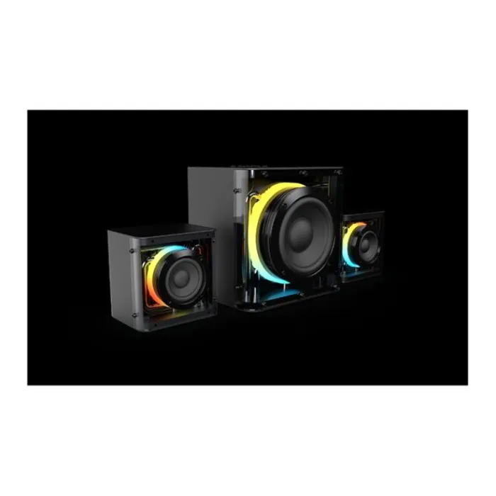 Enceinte 2.1 SERPENTIS RBG Enceinte Pc, Webcam