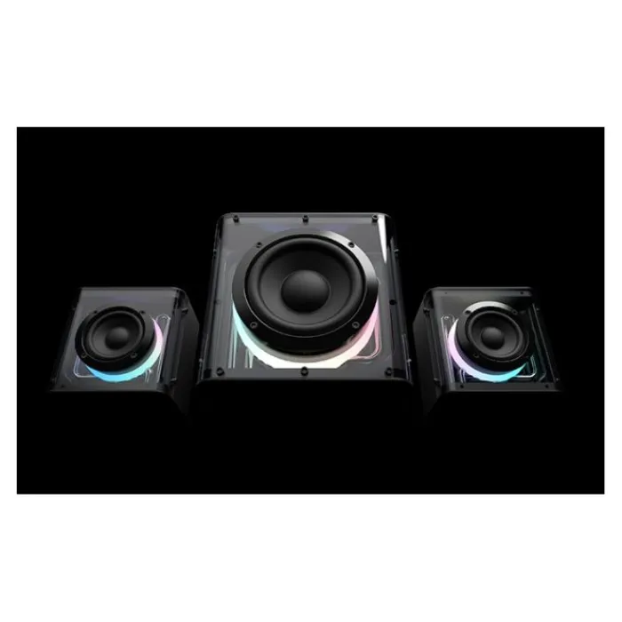 Enceinte 2.1 SERPENTIS RBG Enceinte Pc, Webcam