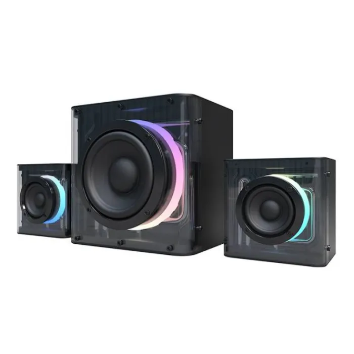 Enceinte 2.1 SERPENTIS RBG Enceinte Pc, Webcam
